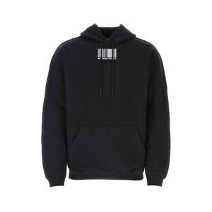 VTMNTS Barcode Graphic Hoodie Men BLACK Sweaters & Cardigans